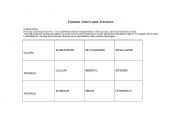 English Worksheet: Famous Actors Mingle Activity
