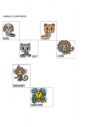 English worksheet: animals