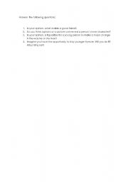 English Worksheet: The Picture of Dorian Grey