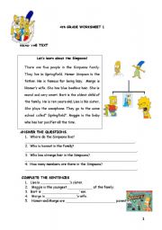 family worksheet