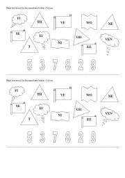 English worksheet: Colours and numbers