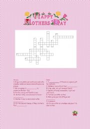 English Worksheet: Mothers Day