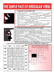 English Worksheet: The Simple Past of Irregular Verbs