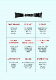 Taboo cards (No. 5) - Information Technology