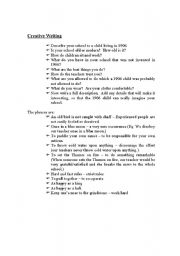 English Worksheet: Creative Writing