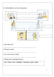 English worksheet: Parents