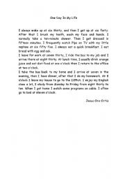English Worksheet: Daily Routinr