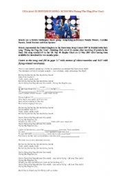 English worksheet: 2007 UK Eurovision Song 