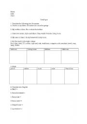 English worksheet: 2nd form