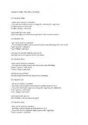 English Worksheet: causatives