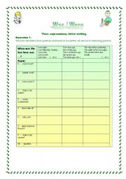 English Worksheet: Past simple - Speaking and writing