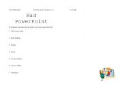 English Worksheet: Bad PowerPoint