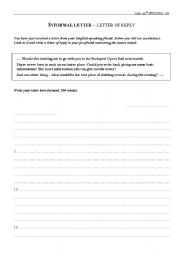 English worksheet: Exam samples - Writing 1