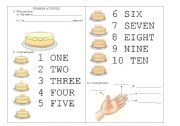 English worksheet: Numbers activities