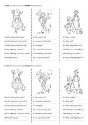 English Worksheet: Describing people