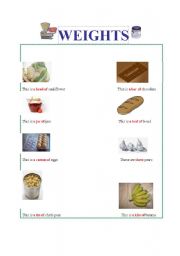 English worksheet: Different means of weighing