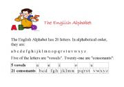 English worksheet: The Alphabet