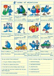 English Worksheet: Order of adjectives