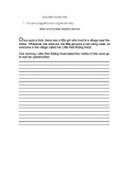 English worksheet: Work with stories