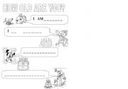 English Worksheet: HOW OLD ARE YOU?