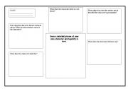 English worksheet: Creating Characters for narrative writing. 