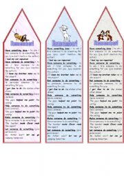 English Worksheet: HAVE - GET - HELP - MAKE - LET (BOOKMARKS)