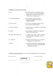 English worksheet: Telephone Calls