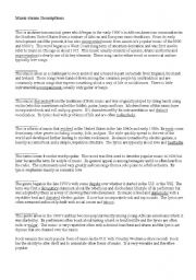 English Worksheet: Music Genre Descriptions