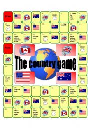 English Worksheet: The country game