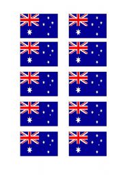 English Worksheet: Country game cards Australia