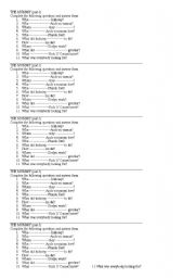 English worksheet: The Mummy