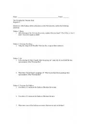 English worksheet: Victorian Era 