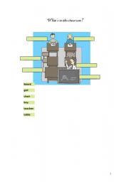 English Worksheet: Classroom