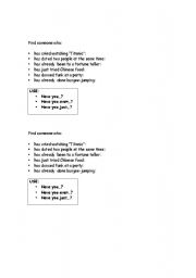 English Worksheet: Find someone who