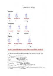 English Worksheet: Present continuous