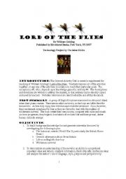 English Worksheet: Lord of the Flies Activity