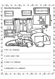 English Worksheet: describe the picture