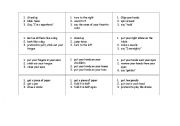 English Worksheet: Practice following 3 step directions