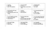 English worksheet: Practice following 3 step directions