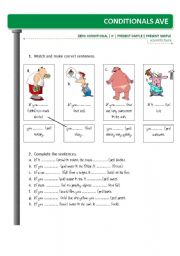 English Worksheet: ZERO CONDITIONAL worksheet