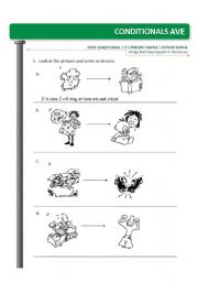 English Worksheet: FIRST CONDITIONAL worksheet