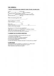 English Worksheet: THE TERMINAL