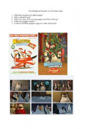 English worksheet: Christmas holidays madagascar penguins christmas caper