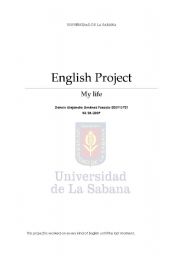 English worksheet: English Project