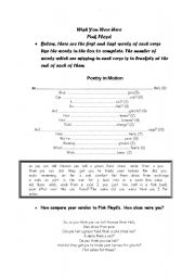 English Worksheet: Wish You Were Here