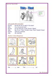 English worksheet: This - That