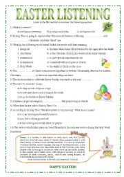 English Worksheet: Easter Listening