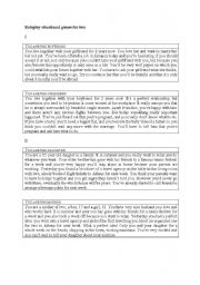 English Worksheet: Roleplay games for two