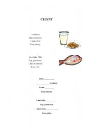 English worksheet: food is YUMMY!
