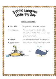 English Worksheet: 20000 leagues under the sea